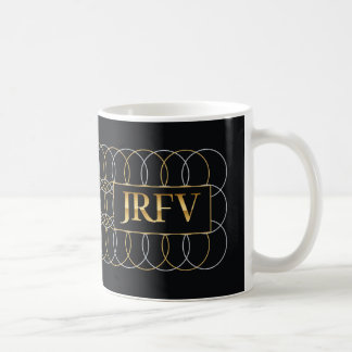 Mug Cercles entrelacés JRFV aspect or et chrome