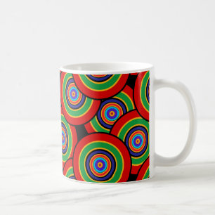 Mug Cercles et anneaux rétro