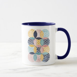 Mug Cercles géométriques d'aquarelle