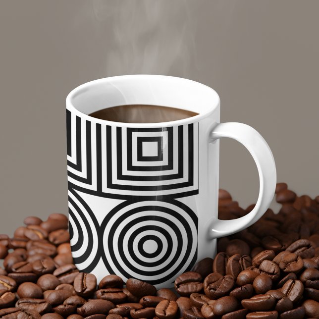 Mug Cercles géométriques et Carrés (Mugs)