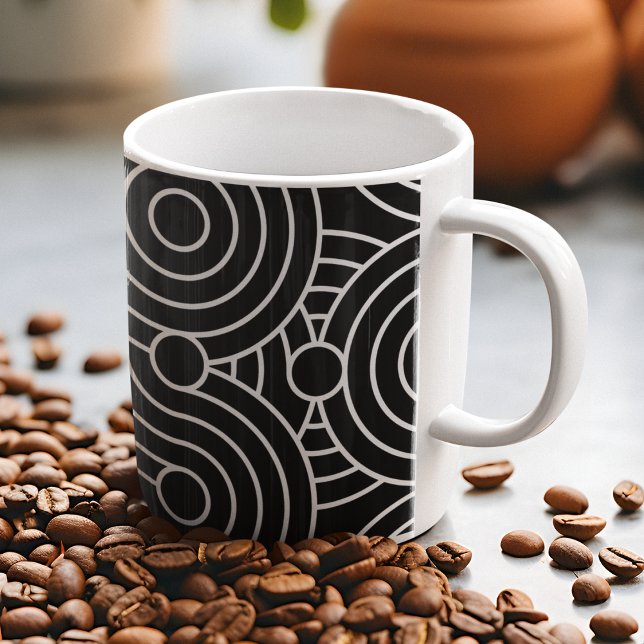 Mug Cercles géométriques sans transparence (Mugs)
