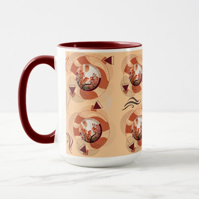 Mug Cercles Harmonieux de Fleurs d'Oranger (Gauche)