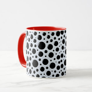 Mug Cercles Noirs Modernes Points