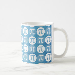 Mug Cercles Pi Bleu Clair