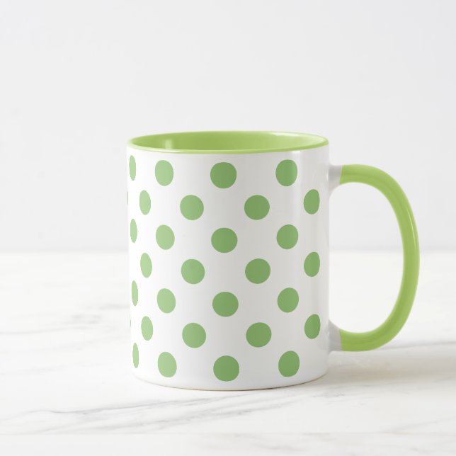 Mug Cercles Pois Pistachio Green (Droite)