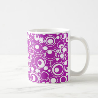 Mug Cercles pourpres géométriques
