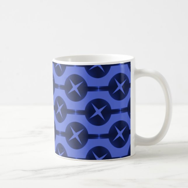 Mug Cercles rares Mug, Bleu Vibrant (Droite)