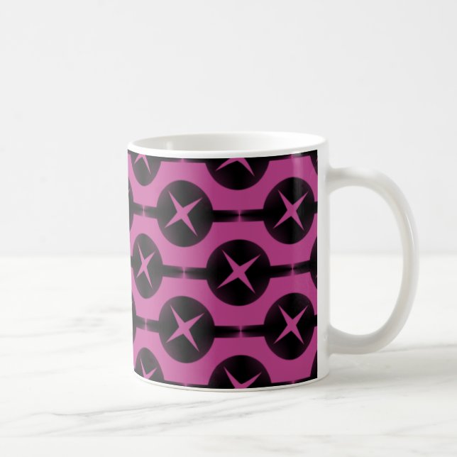 Mug Cercles rares Mug, Fuchsia (Droite)