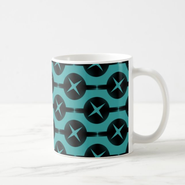Mug Cercles rares Mug, Turquoise (Droite)