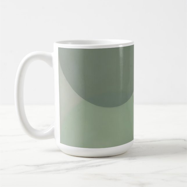 Mug Cercles superposés minimalistes abstraits (Gauche)