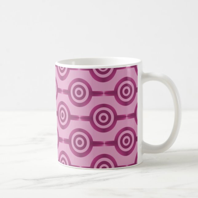 Mug Cercles tendance Mug, Magenta (Droite)