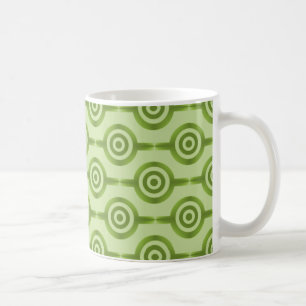 Mug Cercles tendance Mug, vert olive