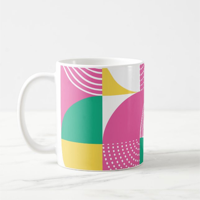 Mug Cercles vintages : Harmonie Graphique. (Gauche)