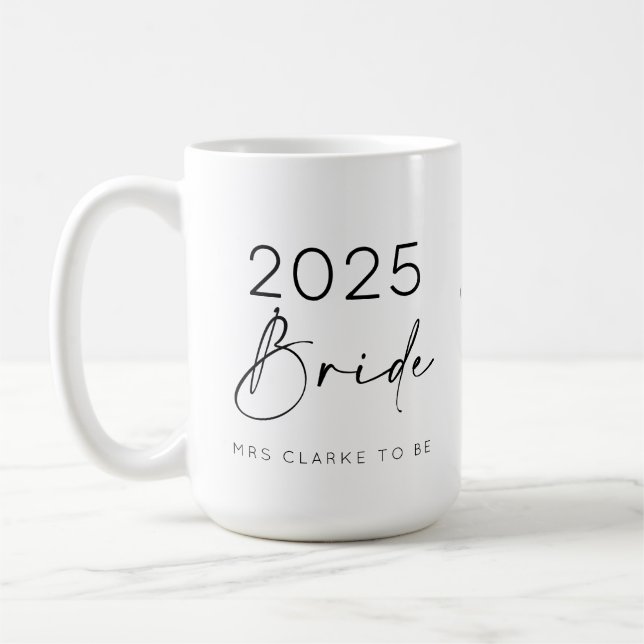 Mug Cérémonie de mariage pour future mariée 2025 (Gauche)