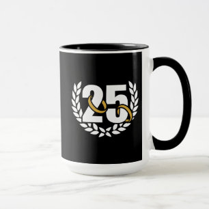 Mug Cérémonie du mariage d'anniversaire de 25 ans d'