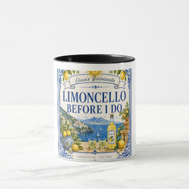 Mug Cérémonie italienne sur mesure pour enterrement de (Centre)