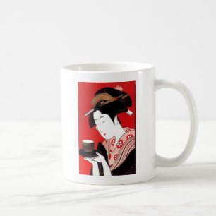 Mug Cérémonie japonaise du thé de dame Art Imprimer