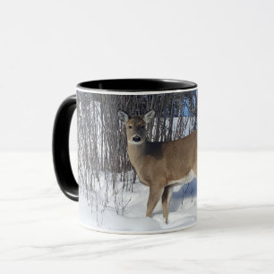 Mug Cerf à queue blanche Personnalisé
