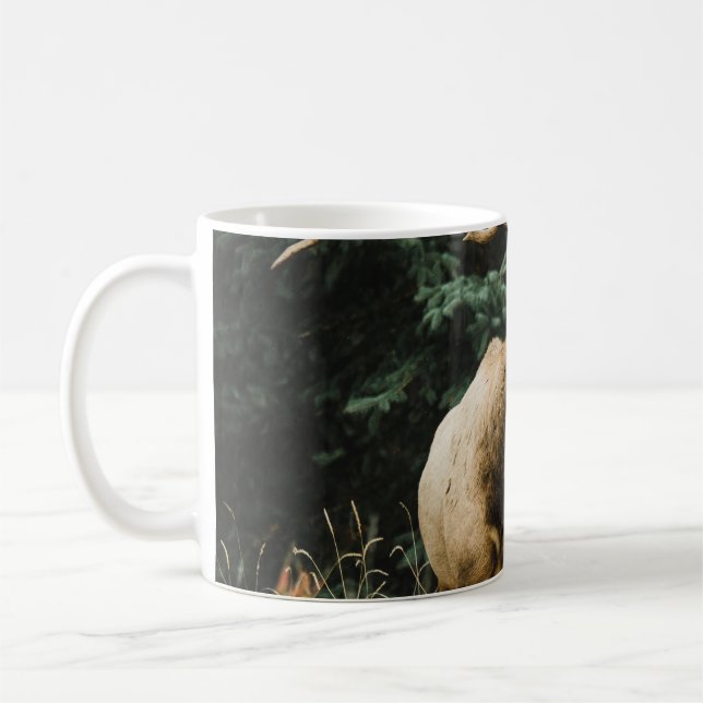 Mug CERF Brown EN GRAS VERT PENDANT LA JOURNÉE (Gauche)