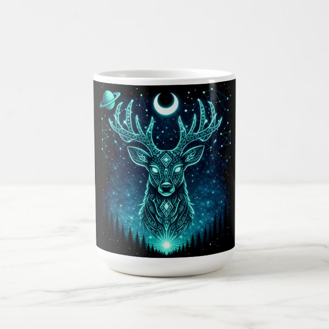 Mug Cerf Céleste – Galaxie de la Faune Grâce sous les  (Centre)