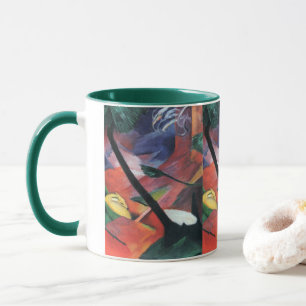 Mug Cerf dans la forêt II de Franz Marc; Reh im Walde