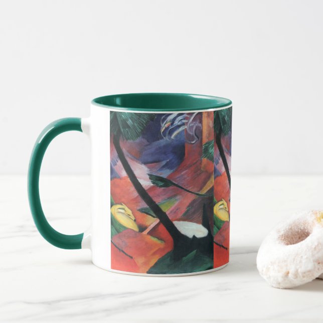 Mug Cerf dans la forêt II de Franz Marc; Reh im Walde (Avec donut)