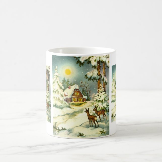 Mug Cerf dans la neige (Centre)