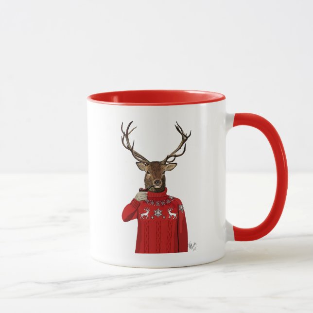 Mug Cerf dans Ski Sweater 2 (Droite)