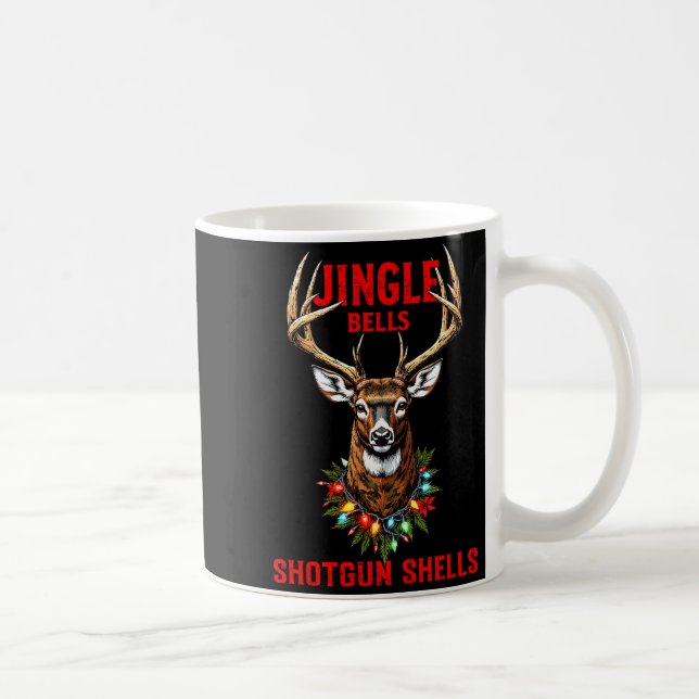 Mug Cerf de Noël Chasse Dashing Through Snow Jingle (Droite)