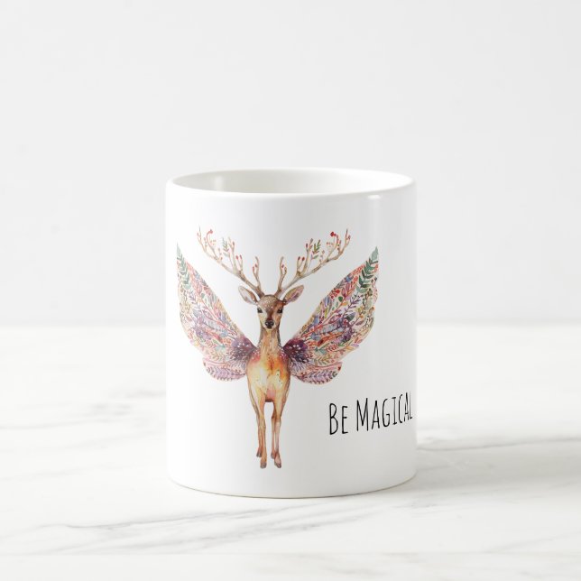 Mug Cerf Magique Ailes Violettes (Centre)