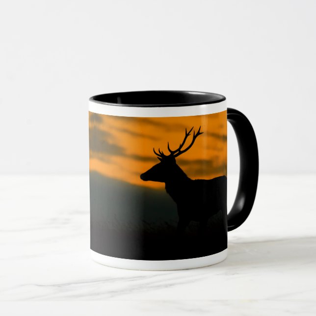 Mug Cerf rouge à l'aube (Devant droit)
