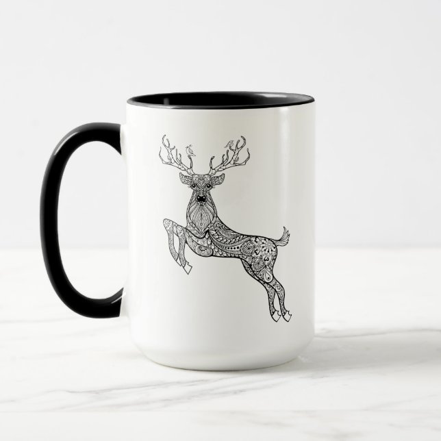 Mug Cerfs communs à cornes magiques avec le (Gauche)