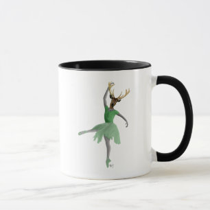 Mug Cerfs communs de ballet en vert
