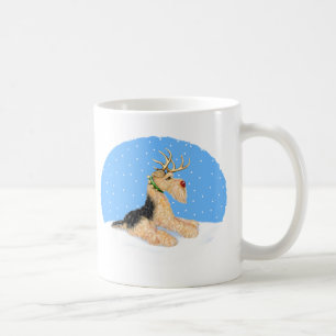 Mug Cerfs communs de Dale de Noël d'Airedale Terrier