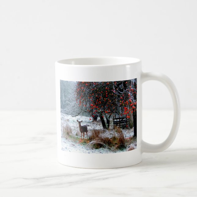 Mug Cerfs communs en hiver (Droite)