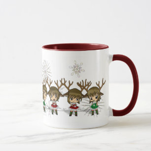 Mug Cerfs communs tous de Chibi