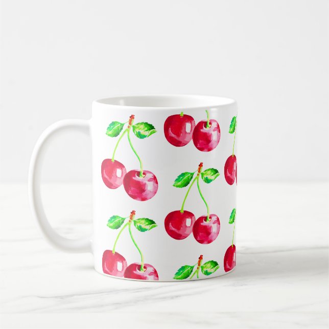 Mug Cerise, Cerises rouges (Gauche)