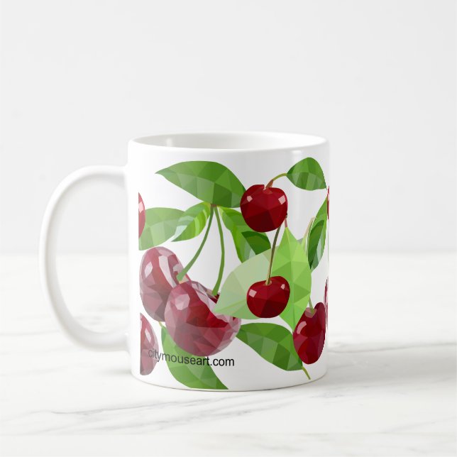 Mug Cerise de Marie personnalisée (Gauche)
