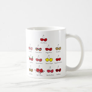 Mug Cerise rouge effrontée drôle comique de cerises