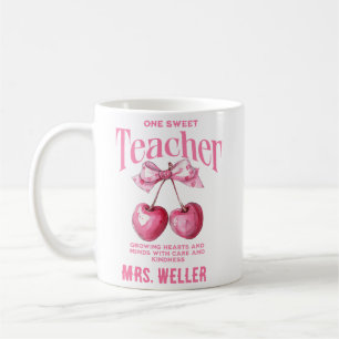 Mug Cerises Aquarelle Coquette Personnalisées Enseigna