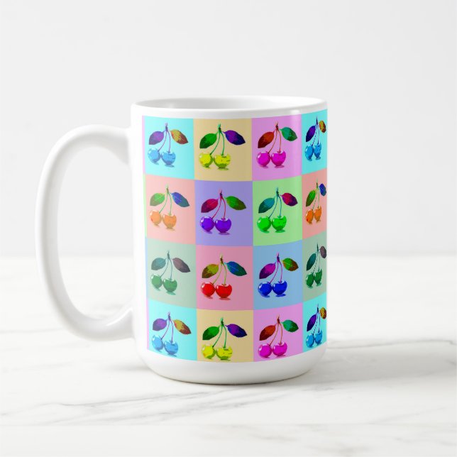 Mug Cerises colorées - Pop Art (Gauche)