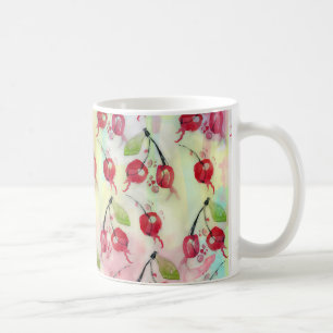 Mug Cerises d'aquarelle cool illustration motif