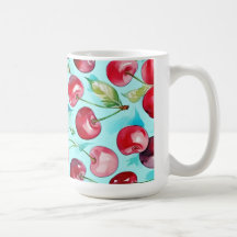 Cerises douces, art de cerise à l'aquarelle coloré