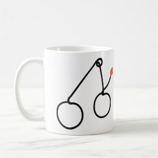 Mug Cerises minimalistes Un dessin en une ligne avec u