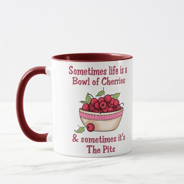 Mug Cerises ou fosses (Gauche)