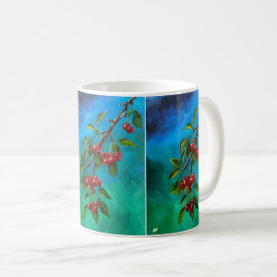 Mug Cerises Rouges à l'Aube d'Été Peinture d'Alfred Fo