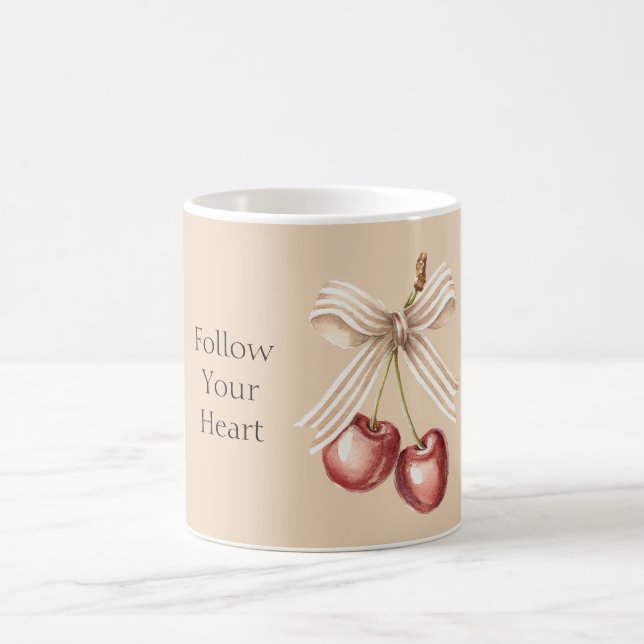 Mug Cerises Rouges Bol à Crème   (Centre)
