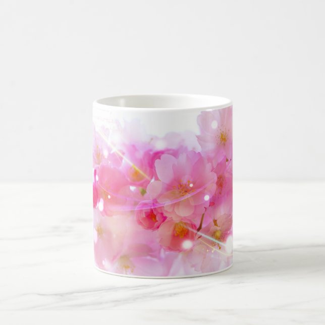 Mug Cerisier japonais aux fleurs rose pastel (Centre)