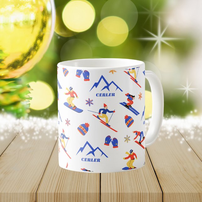 Mug Cerler Espagne Pyrénées Ski Snowboard Motif (Cerler Spain ski snowboard winter snow vacation christmas holidays mug)