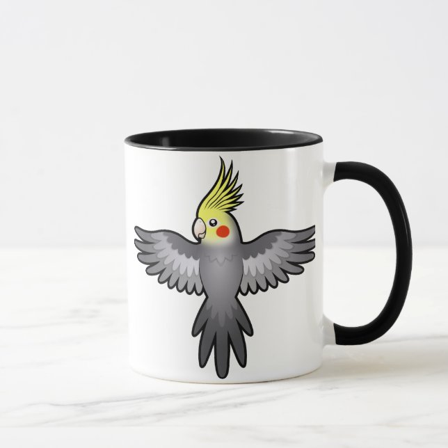 Mug Certainement une personne oiseau (cockatiel) (Droite)